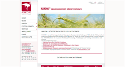 Desktop Screenshot of hakomi.de