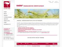 Tablet Screenshot of hakomi.de